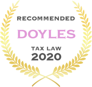 Doyle’s Guide 2020 Leading Tax Law Firm Award for Tax Lawyers Perth