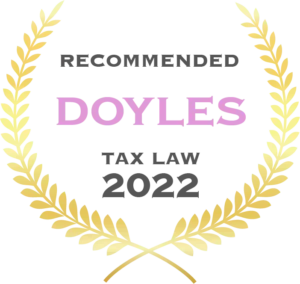 Doyle’s Guide 2022 Leading Tax Law Firm Award for Tax Lawyers Perth